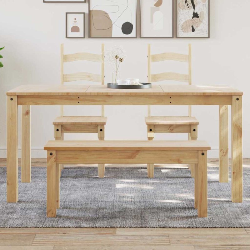 vidaXL Τραπεζαρία PANAMA 160 x 80 x 75 εκ. από Μασίφ Ξύλο Πεύκου