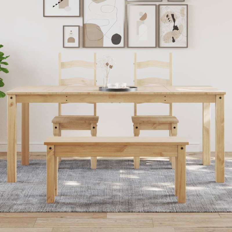 vidaXL Τραπεζαρία PANAMA 180 x 90 x 75 εκ. από Μασίφ Ξύλο Πεύκου