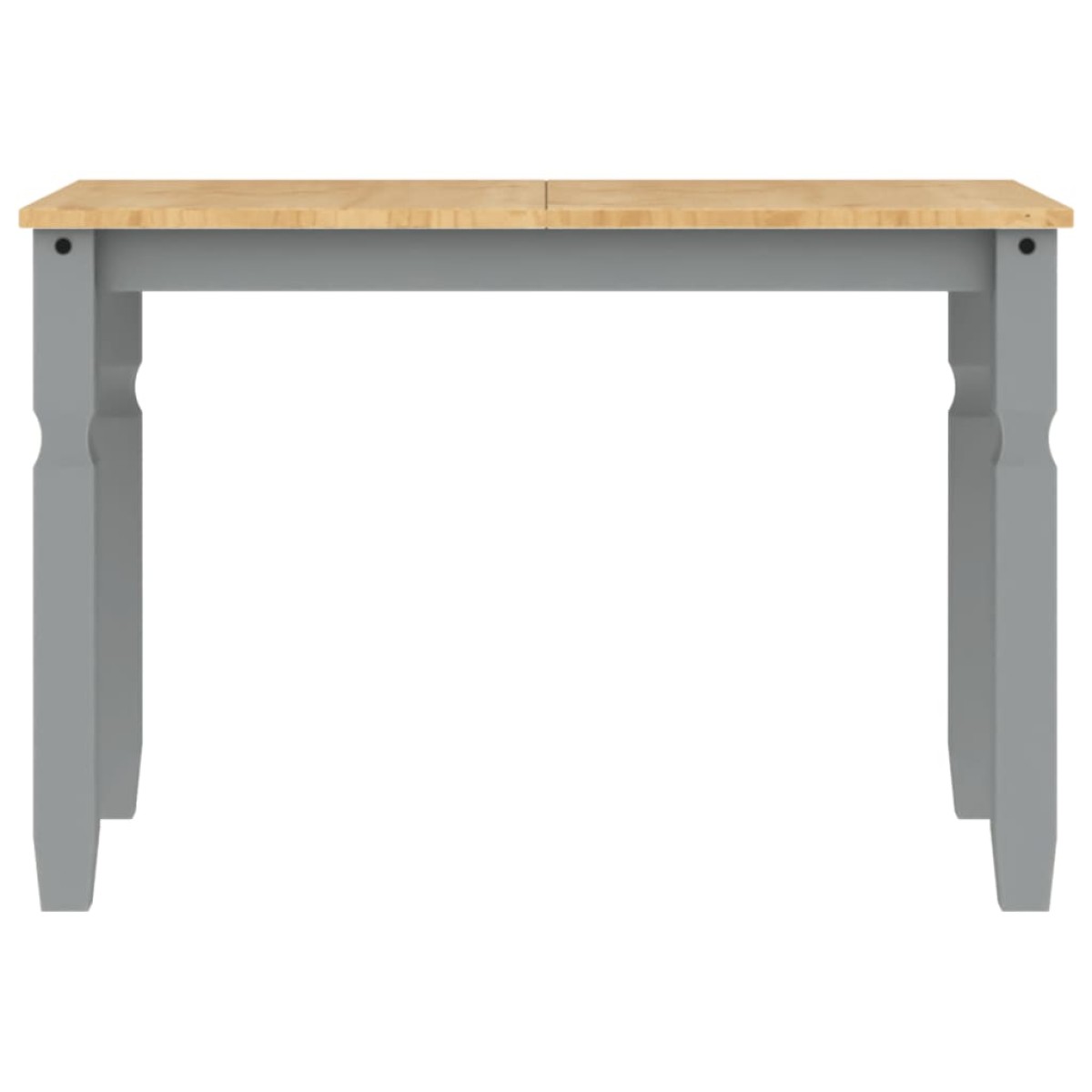 vidaXL Τραπεζαρία Corona Γκρι 112 x 60 x 75 εκ. από Μασίφ Ξύλο Πεύκου
