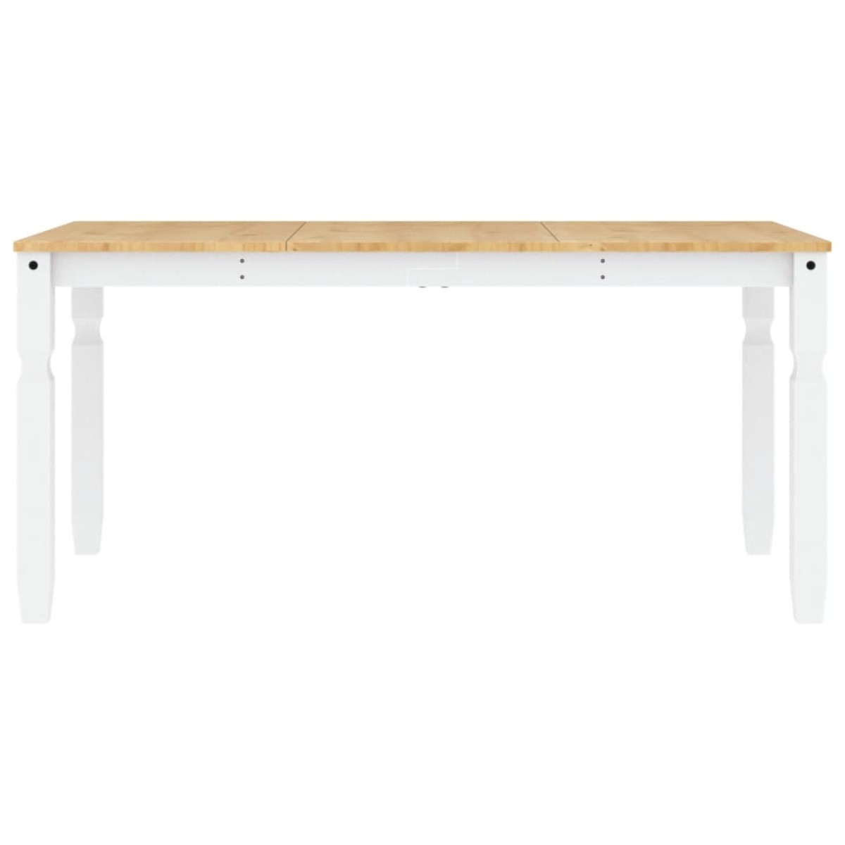 vidaXL Τραπεζαρία Corona Λευκό 160 x 80 x 75 εκ. από Μασίφ Ξύλο Πεύκου