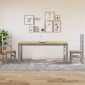 vidaXL Τραπεζαρία Corona Γκρι 180 x 90 x 75 εκ. από Μασίφ Ξύλο Πεύκου