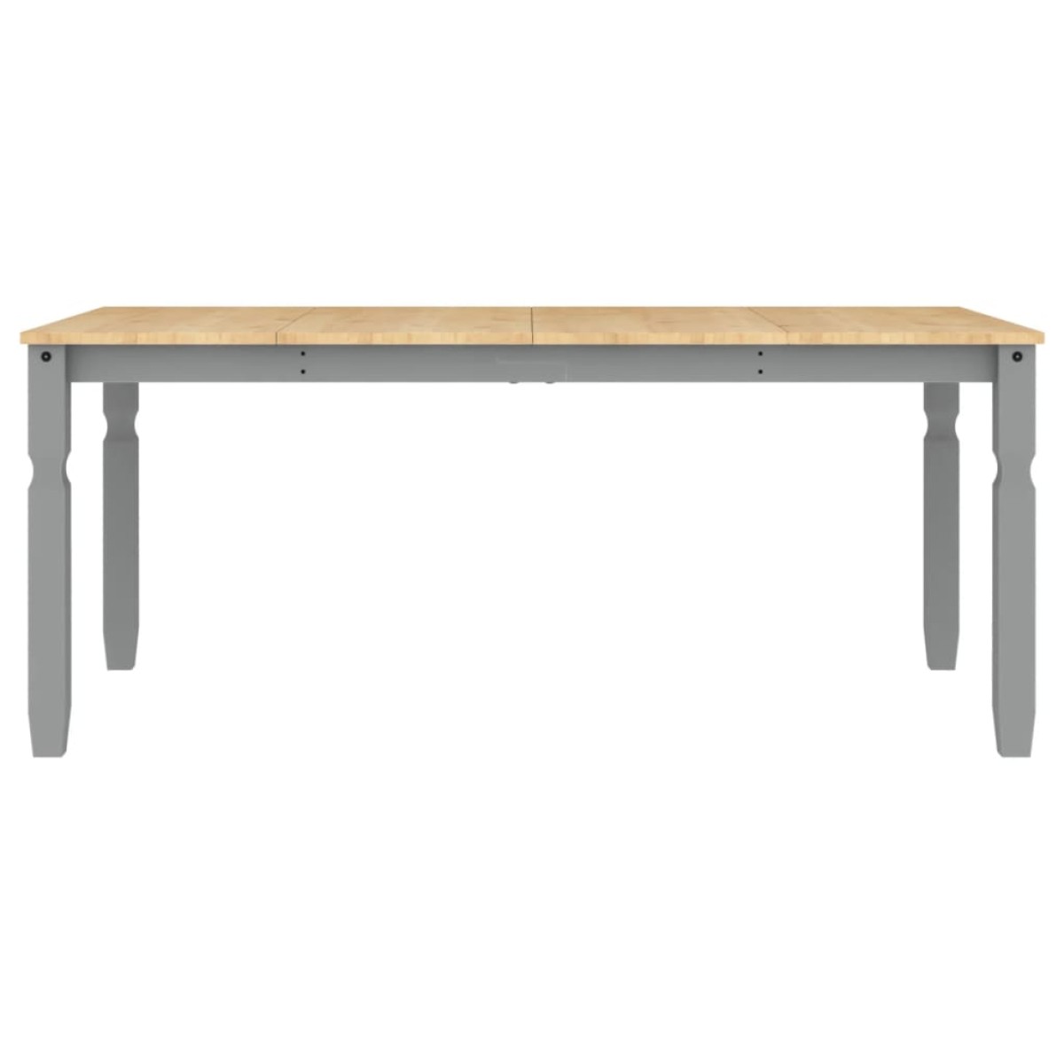 vidaXL Τραπεζαρία Corona Γκρι 180 x 90 x 75 εκ. από Μασίφ Ξύλο Πεύκου