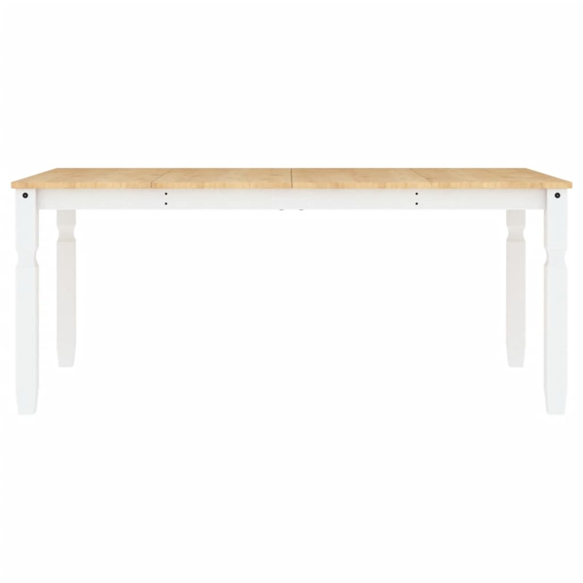 vidaXL Τραπεζαρία Corona Λευκό 180 x 90 x 75 εκ. από Μασίφ Ξύλο Πεύκου