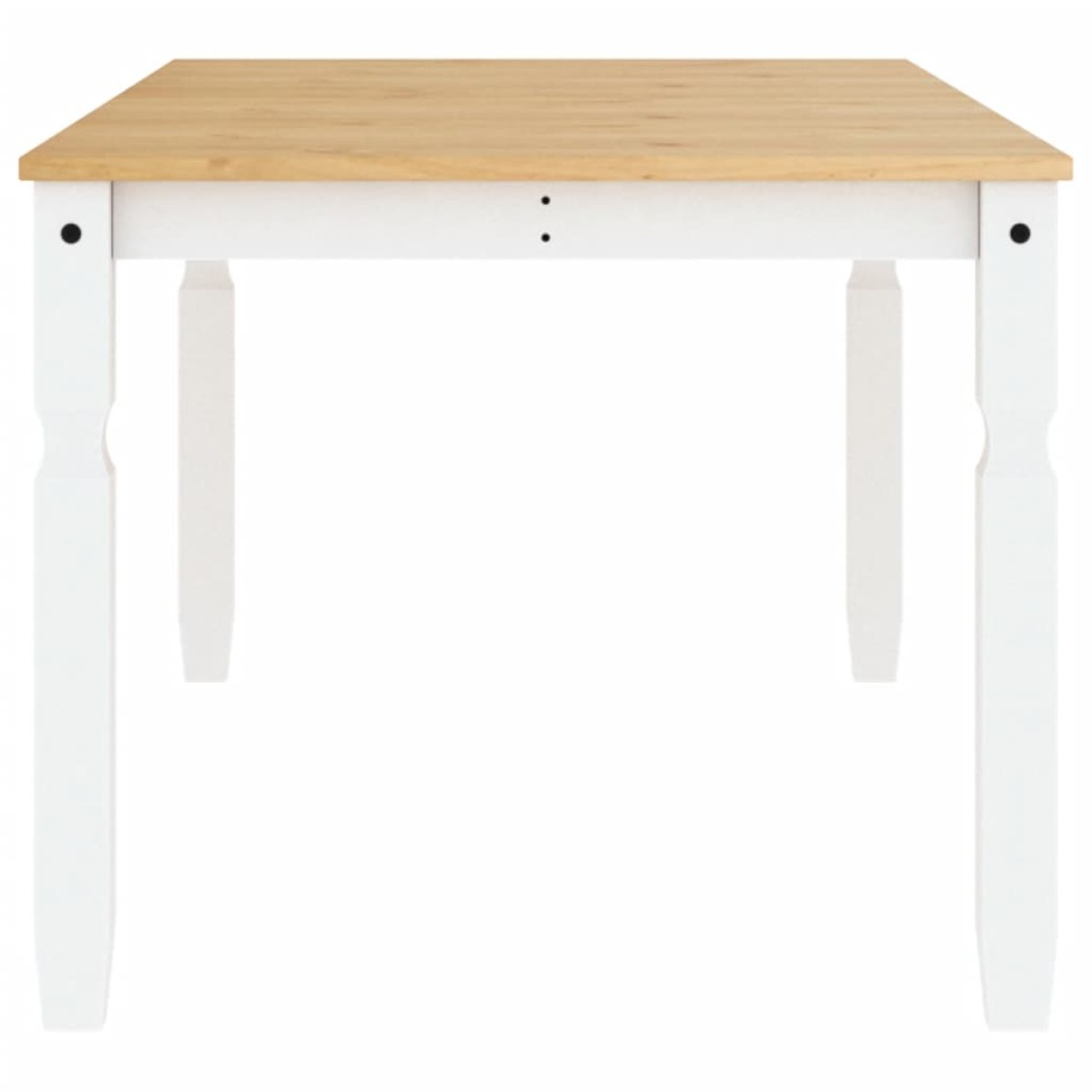 vidaXL Τραπεζαρία Corona Λευκό 180 x 90 x 75 εκ. από Μασίφ Ξύλο Πεύκου