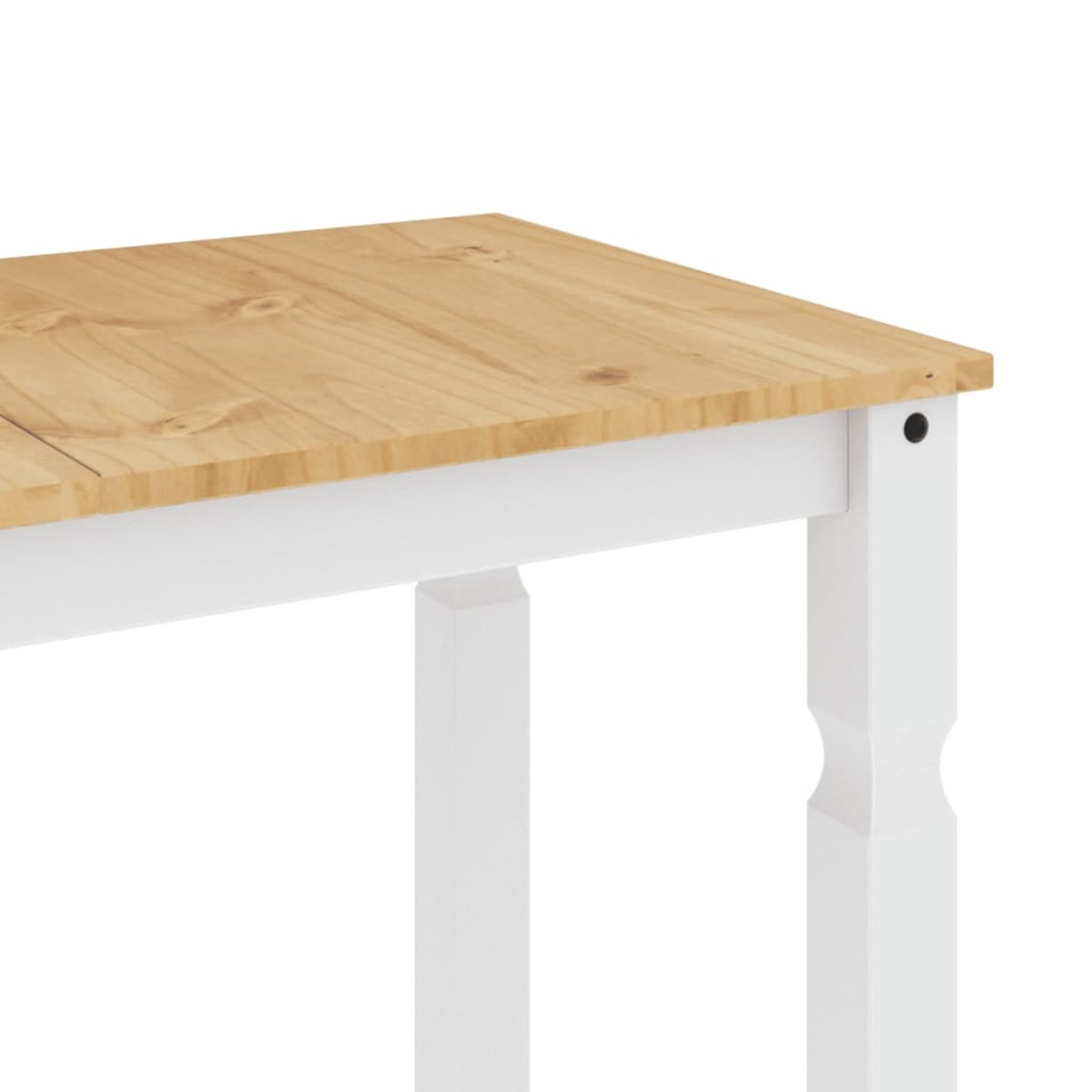 vidaXL Τραπεζαρία Corona Λευκό 180 x 90 x 75 εκ. από Μασίφ Ξύλο Πεύκου