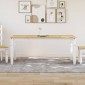 vidaXL Τραπεζαρία Corona Λευκό 180 x 90 x 75 εκ. από Μασίφ Ξύλο Πεύκου