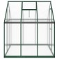 vidaXL Θερμοκήπιο με Πλαίσιο Βάσης Πράσινο 169x169x195 εκ. Αλουμίνιο