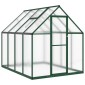 vidaXL Θερμοκήπιο με Πλαίσιο Βάσης Πράσινο 224x169x195 εκ. Αλουμινίου