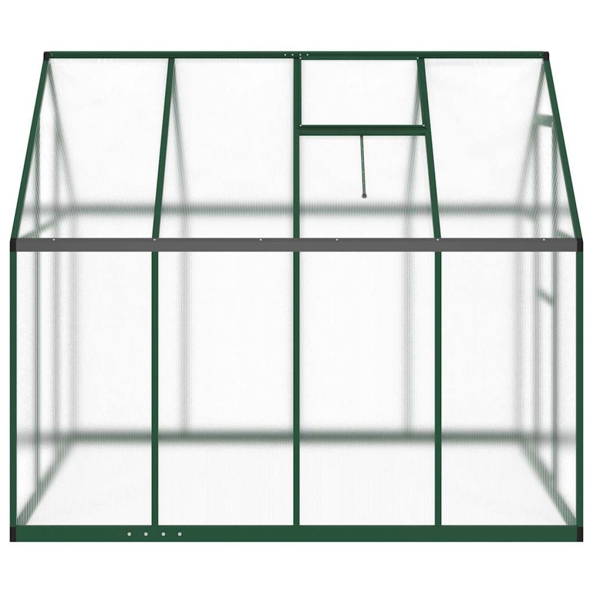 vidaXL Θερμοκήπιο με Πλαίσιο Βάσης Πράσινο 224x169x195 εκ. Αλουμινίου
