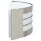 vidaXL Φωτιστικό Τοίχου Για Εξωτερικούς Χώρους 2 τεμ. Ασημί