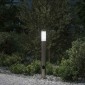 vidaXL Φωτιστικό Κολωνάκι με Πρίζα 80 εκ. από Ανοξείδωτο Ατσάλι IP44