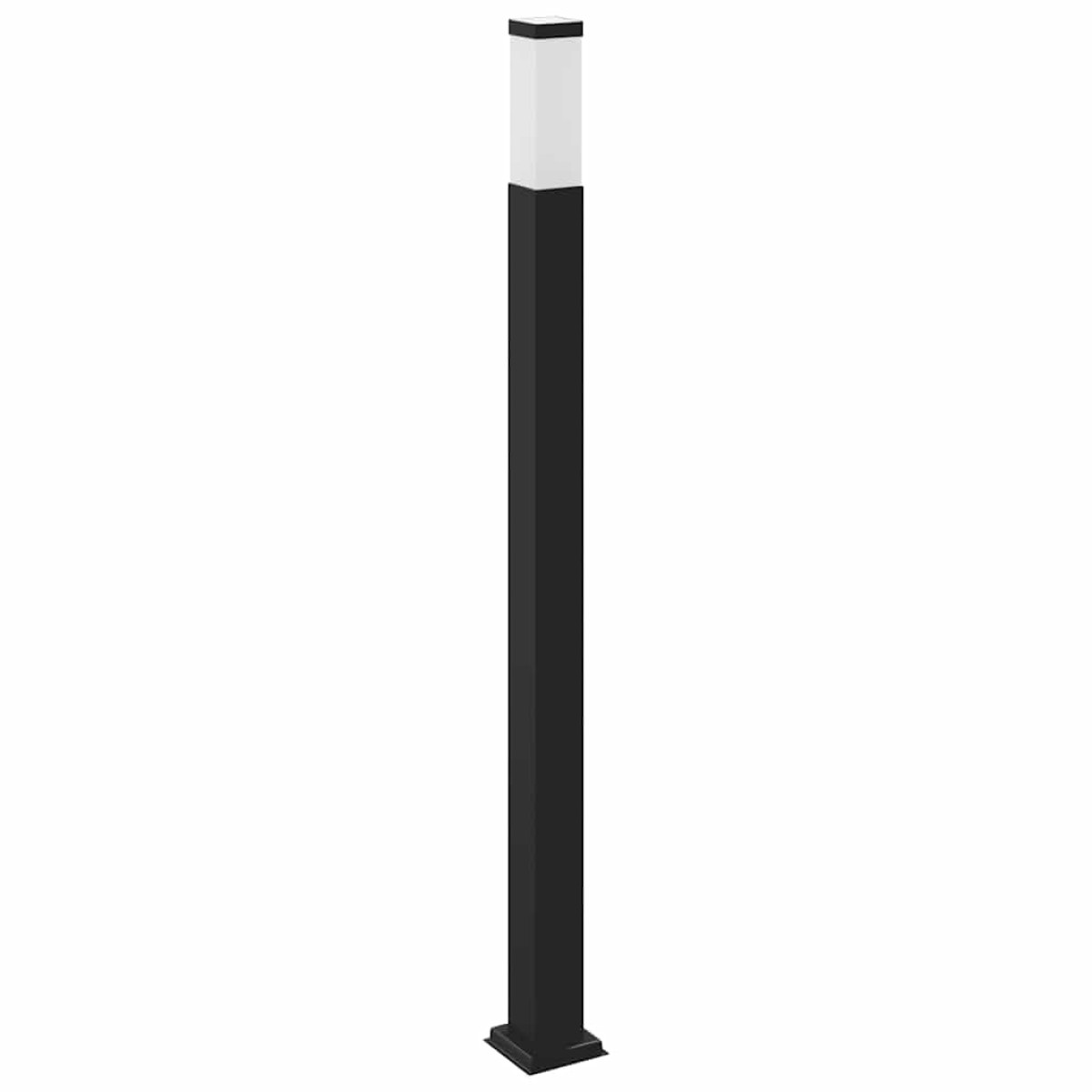 vidaXL Φωτιστικό Κολωνάκι με Πρίζα Μαύρο 110 εκ. IP44