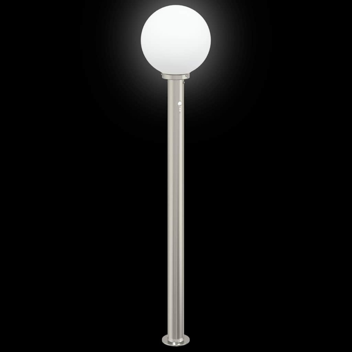vidaXL Φωτιστικά Κολωνάκια με Αισθητήρα 3 τεμ. 120 εκ. από Ανοξείδωτο Ατσάλι IP44