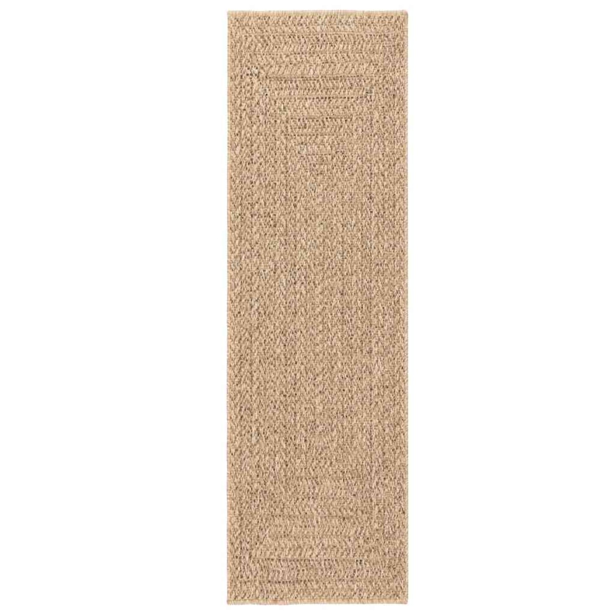 vidaXL Χαλί ZIZUR Όψη Γιούτας Εσωτ. & Εξωτ. Χώρου 80x250 εκ.