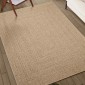 vidaXL Χαλί ZIZUR Όψη Γιούτας Εσωτ. & Εξωτ. Χώρου 120x120 εκ.