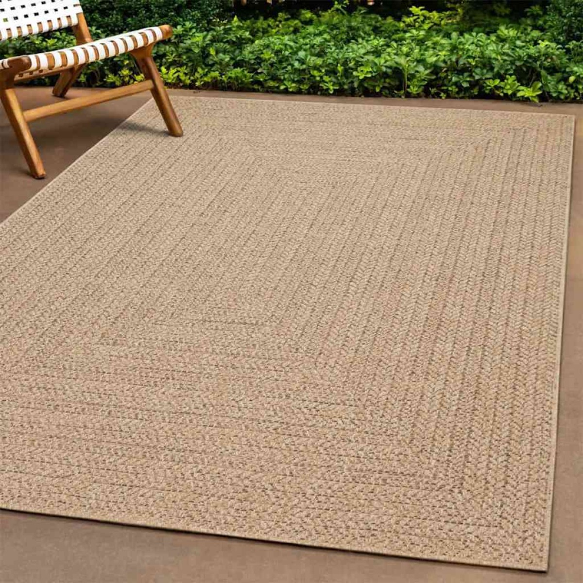 vidaXL Χαλί ZIZUR Όψη Γιούτας Εσωτ. & Εξωτ. Χώρου 240x340 εκ.