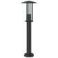 vidaXL Φωτιστικά Δαπέδου Εξ. Χώρου 3 τεμ. Μαύρο 60 εκ. Ανοξείδ. Ατσάλι