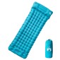 vidaXL Στρώμα Κάμπινγκ Αυτοφούσκωτο Μονό με Μαξιλάρι Μπλε