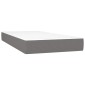 vidaXL Στρώμα με Pocket Springs Σκούρο Γκρι 120x190x20 εκ. Υφασμάτινο