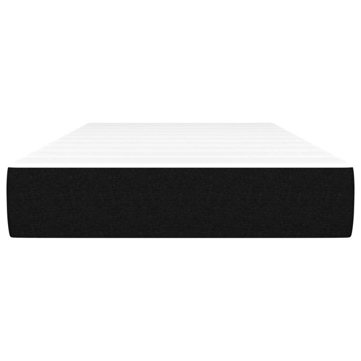 vidaXL Στρώμα με Pocket Springs Μαύρο 120x190x20 εκ. Υφασμάτινο