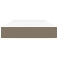 vidaXL Στρώμα με Pocket Springs Taupe 120x190x20 εκ. Υφασμάτινο