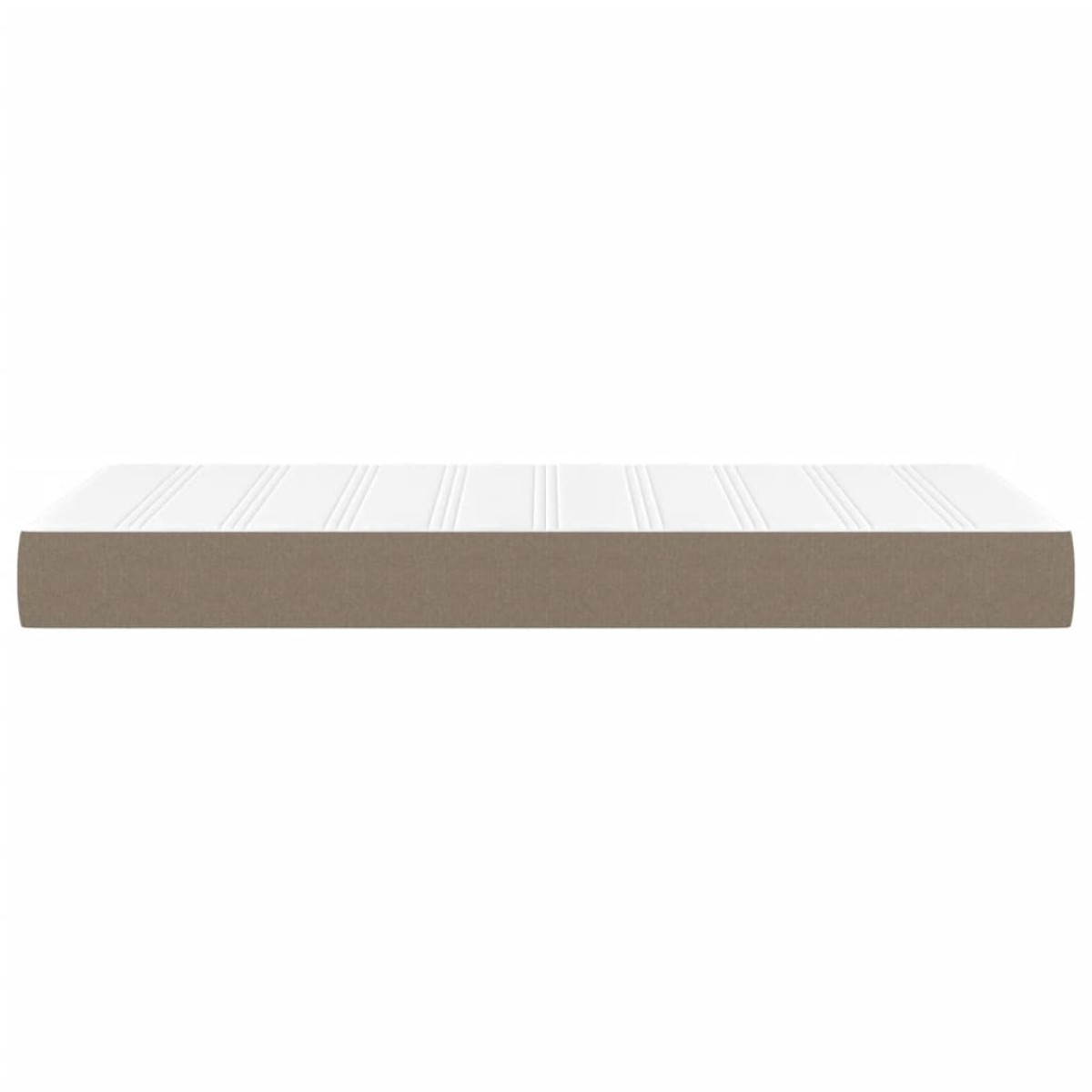 vidaXL Στρώμα με Pocket Springs Taupe 120x190x20 εκ. Υφασμάτινο