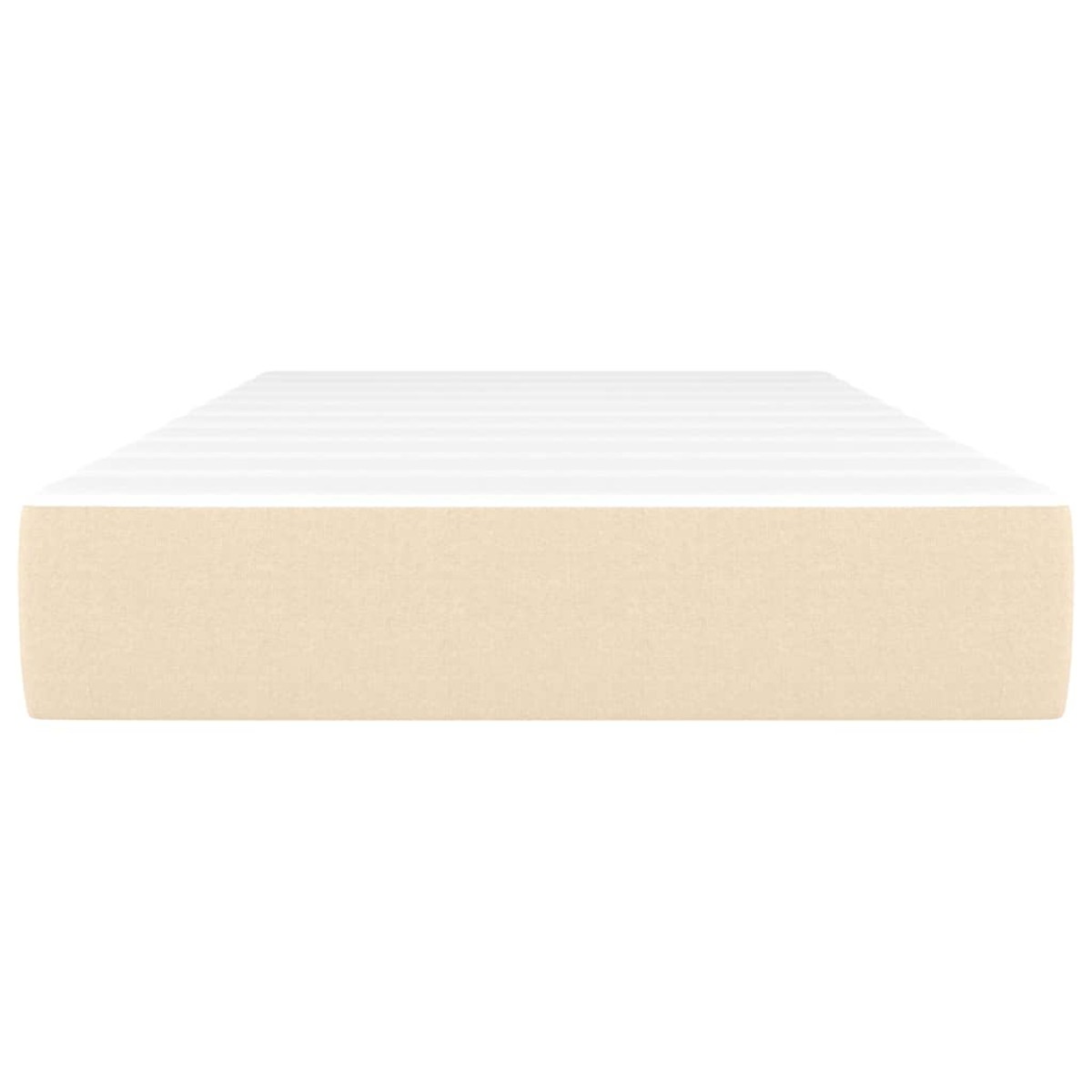 vidaXL Στρώμα με Pocket Springs Κρεμ 120x190x20 εκ. Υφασμάτινο
