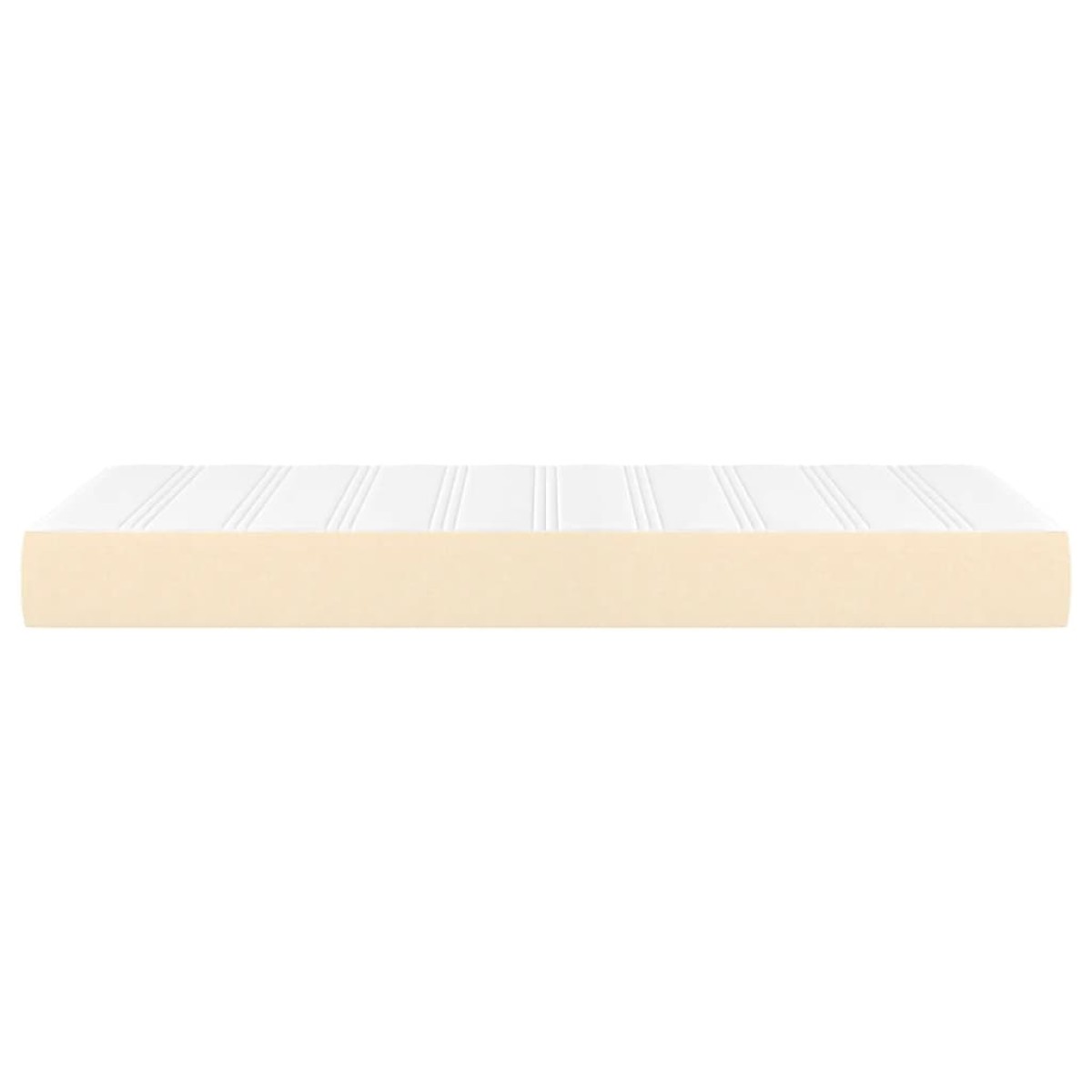 vidaXL Στρώμα με Pocket Springs Κρεμ 120x190x20 εκ. Υφασμάτινο