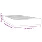 vidaXL Στρώμα με Pocket Springs Μπλε 120x190x20 εκ. Υφασμάτινο