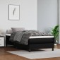 vidaXL Στρώμα με Pocket Springs Μαύρο 120x190x20 εκ. Συνθετικό Δέρμα
