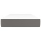vidaXL Στρώμα με Pocket Springs Γκρι 120x190x20 εκ. Συνθετικό Δέρμα