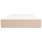 vidaXL Στρώμα με Pocket Springs Καπουτσίνο 120x190x20 . Συνθετ. Δέρμα