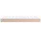 vidaXL Στρώμα με Pocket Springs Καπουτσίνο 120x190x20 . Συνθετ. Δέρμα