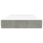 vidaXL Στρώμα με Pocket Springs Ανοιχτό Γκρι 120x190x20 εκ. Βελούδινο