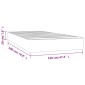 vidaXL Στρώμα με Pocket Springs Ροζ 120x190x20 εκ. Βελούδινο