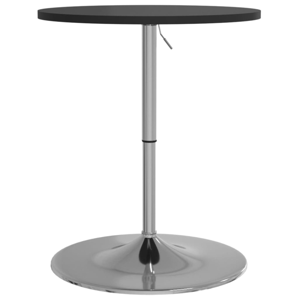 vidaXL Τραπέζι Μπαρ Μαύρο 60x60x90 εκ. Επ. Ξύλο / Επιχρωμιωμένο Ατσάλι
