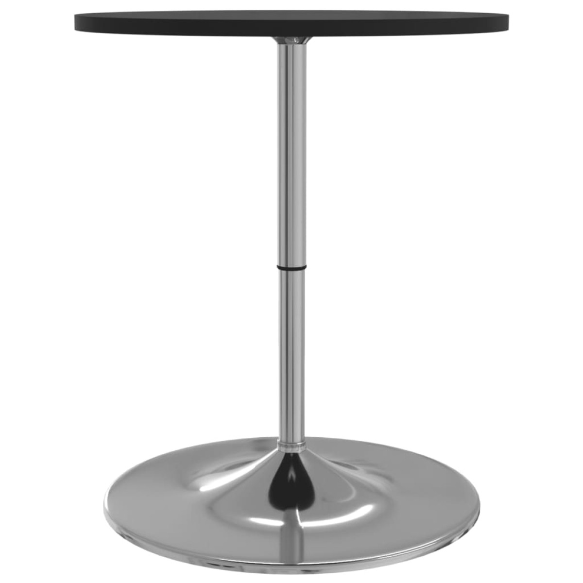 vidaXL Τραπέζι Μπαρ Μαύρο 60x60x90 εκ. Επ. Ξύλο / Επιχρωμιωμένο Ατσάλι