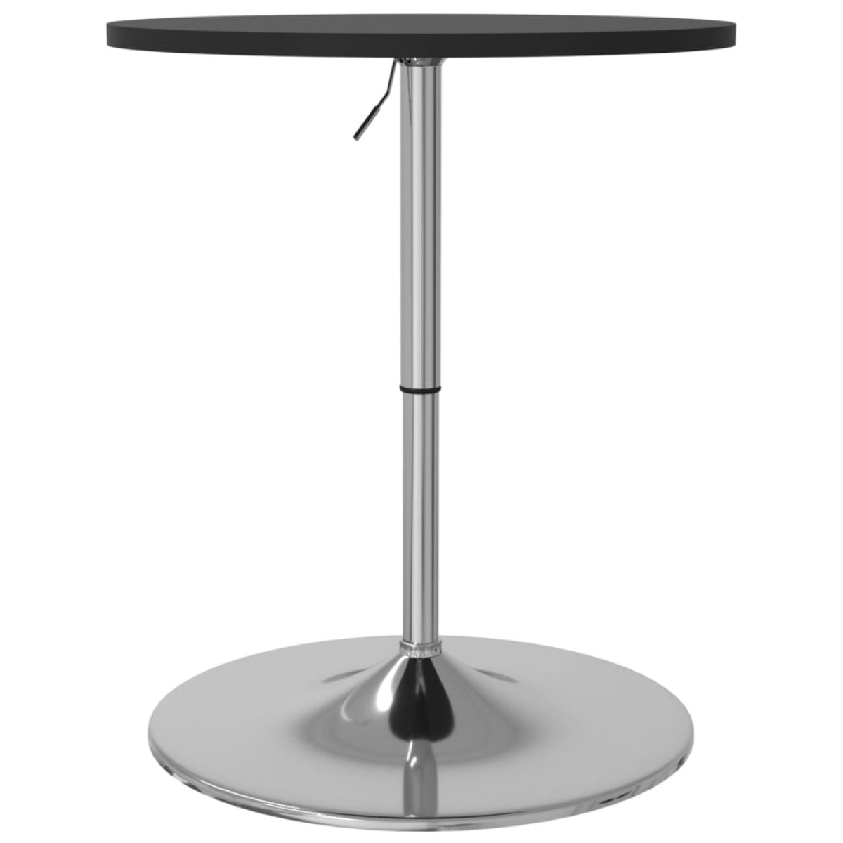 vidaXL Τραπέζι Μπαρ Μαύρο 60x60x90 εκ. Επ. Ξύλο / Επιχρωμιωμένο Ατσάλι