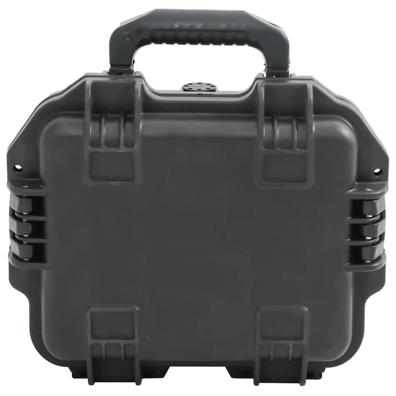vidaXL Θήκη Πτήσης Φορητή Μαύρη 30x24,5x12,5 εκ. από Πολυπροπυλένιο