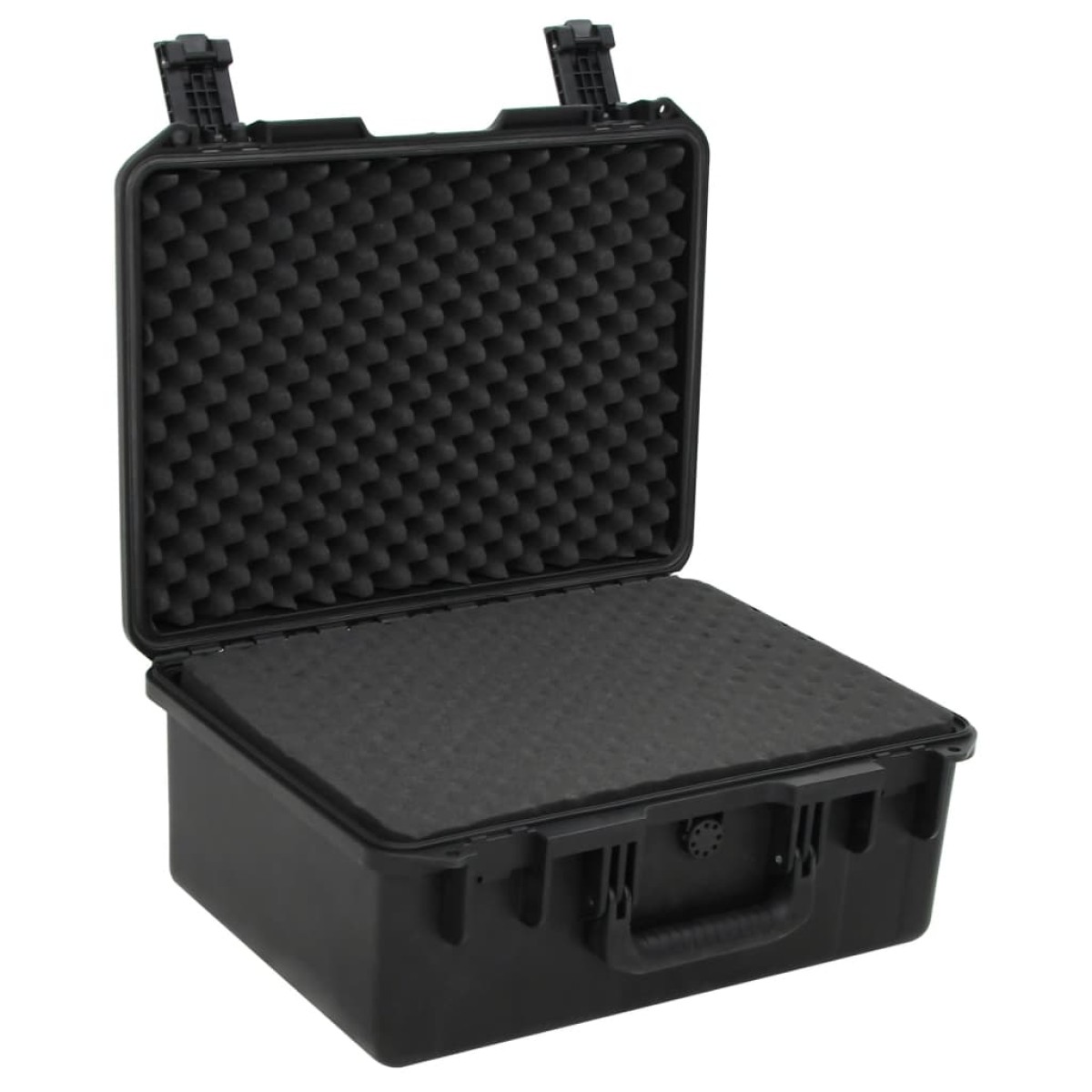 vidaXL Θήκη Πτήσης Φορητή Μαύρη 49x38x23 εκ. από Πολυπροπυλένιο