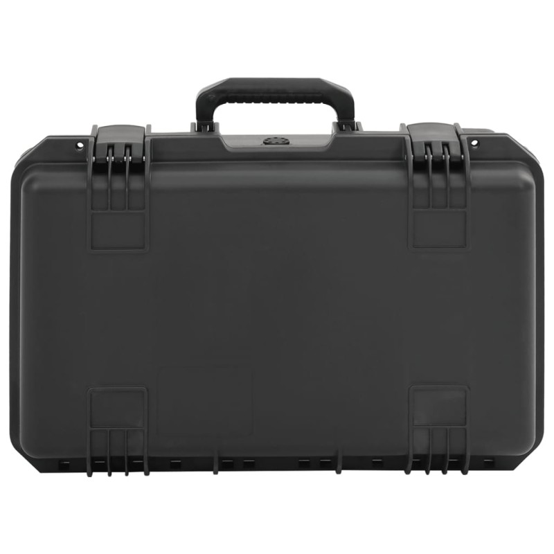 vidaXL Θήκη Πτήσης Φορητή Μαύρη 55x35x22,5 εκ. από Πολυπροπυλένιο