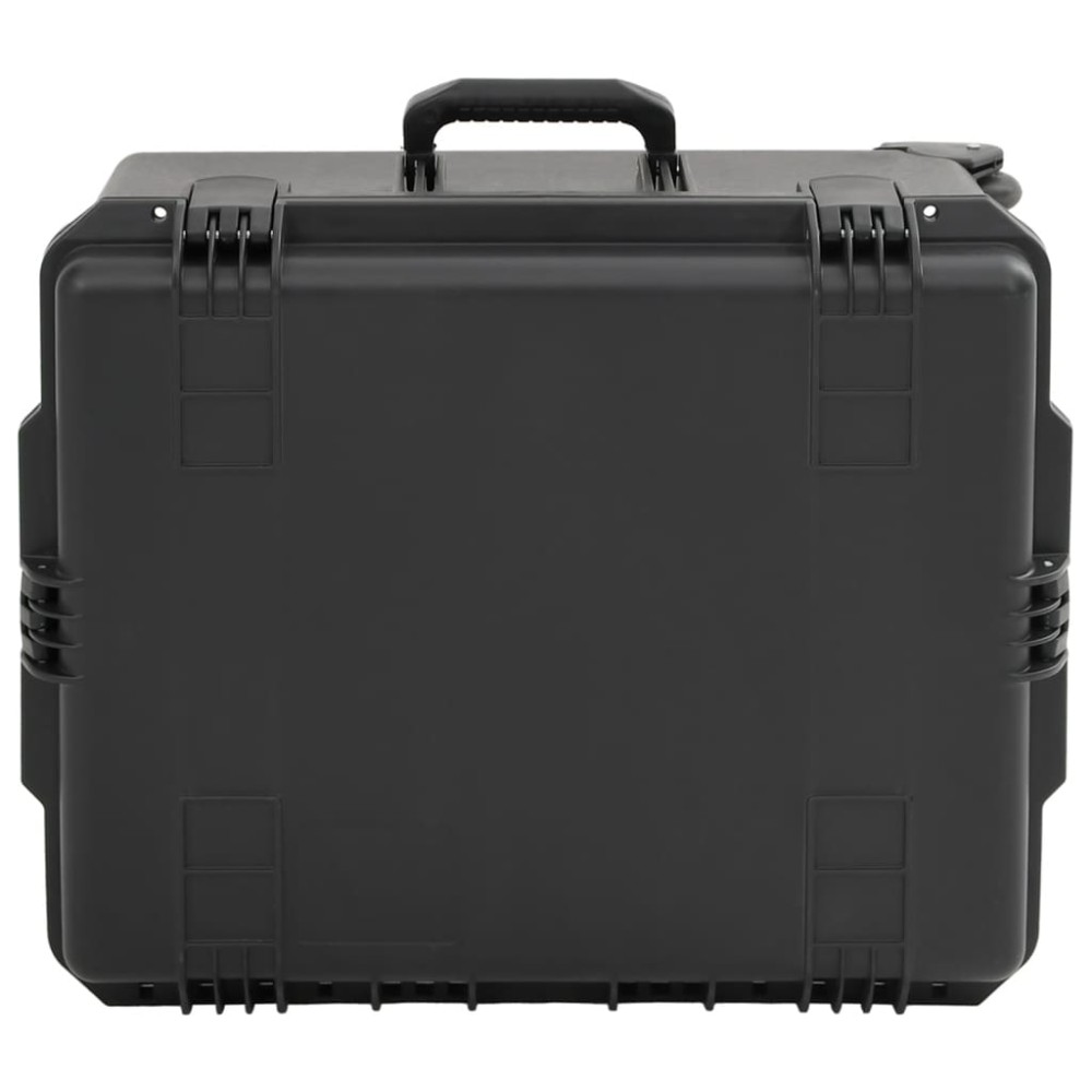 vidaXL Θήκη Πτήσης Φορητή Μαύρη 62,5x49,5x37 εκ. από Πολυπροπυλένιο