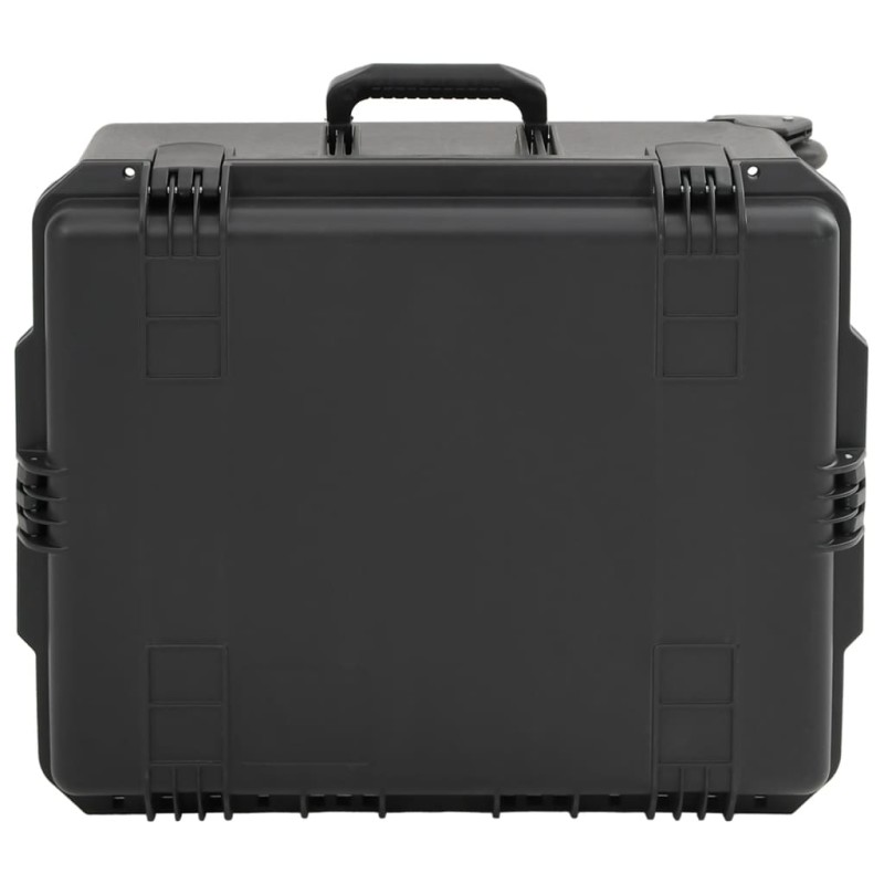 vidaXL Θήκη Πτήσης Φορητή Μαύρη 62,5x49,5x37 εκ. από Πολυπροπυλένιο