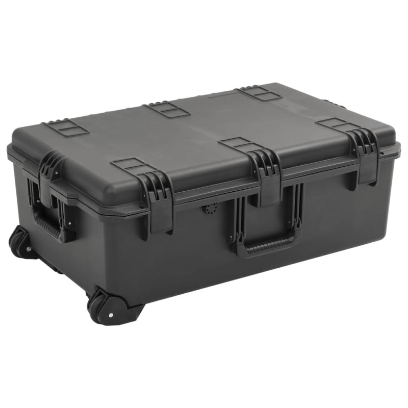 vidaXL Θήκη Πτήσης Φορητή Μαύρη 79,5x51,5x30,5 εκ. από Πολυπροπυλένιο
