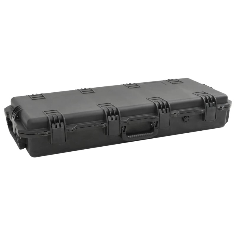 vidaXL Θήκη Πτήσης Φορητή Μαύρη 100,5x42x17 εκ. από Πολυπροπυλένιο