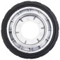 vidaXL Τροχός για Ποδαράκι Τρέιλερ Ø19,5x10εκ. από Αλουμίνιο/Καουτσούκ