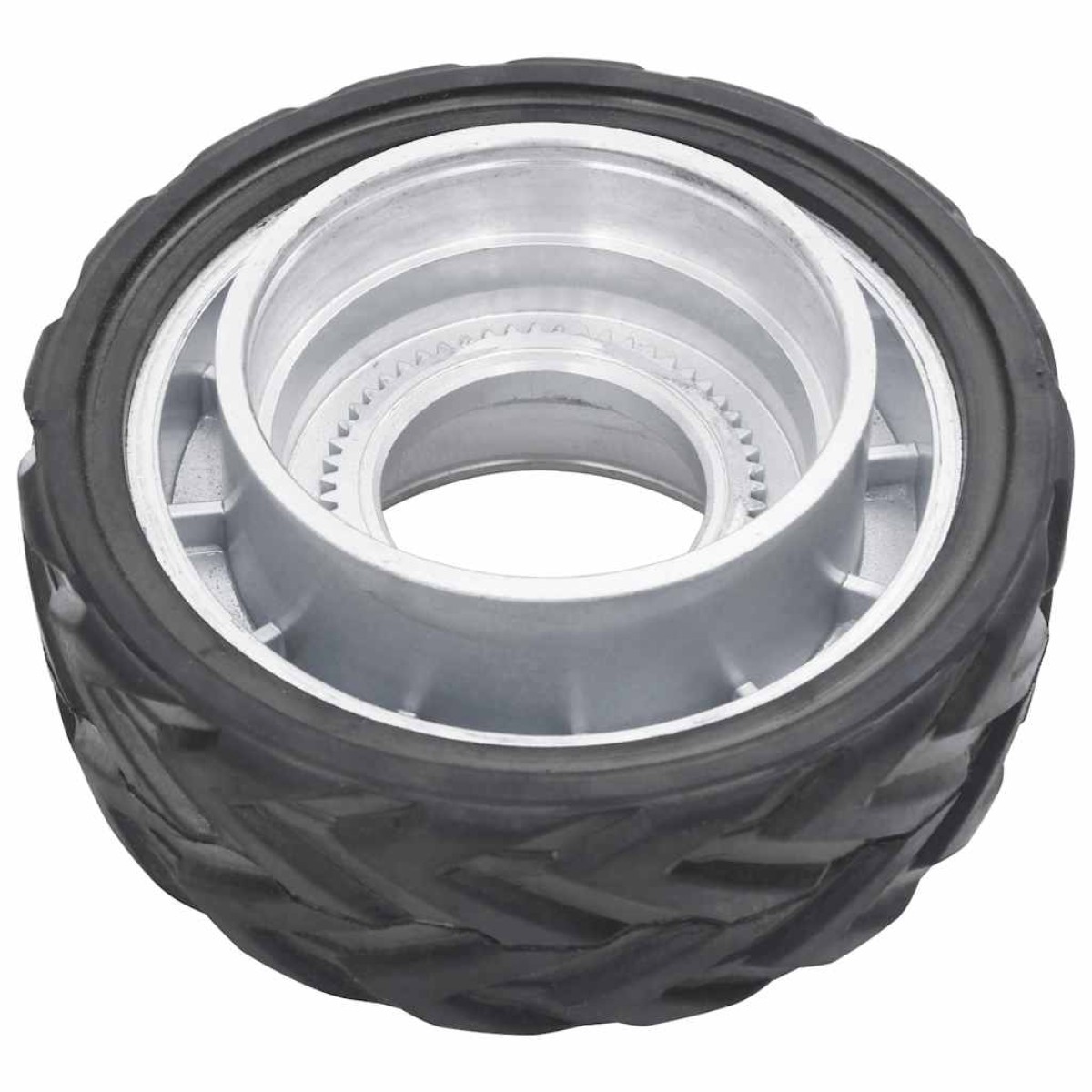 vidaXL Τροχός για Ποδαράκι Τρέιλερ Ø19,5x10εκ. από Αλουμίνιο/Καουτσούκ