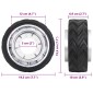 vidaXL Τροχός για Ποδαράκι Τρέιλερ Ø19,5x10εκ. από Αλουμίνιο/Καουτσούκ