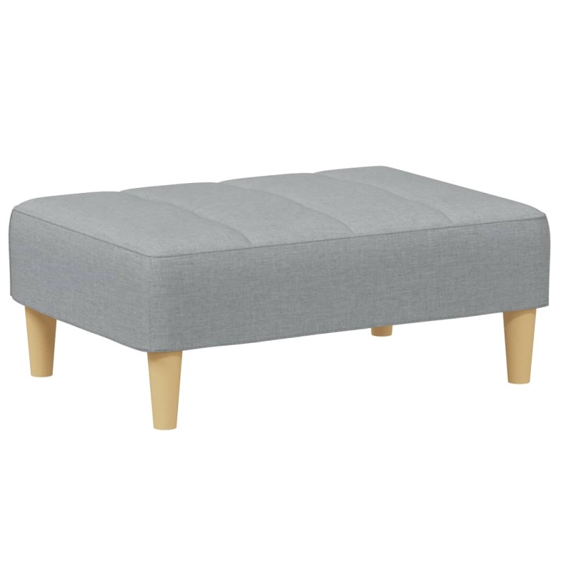 vidaXL Υποπόδιο Ανοιχτό Γκρι 77x55x31 εκ. Υφασμάτινο