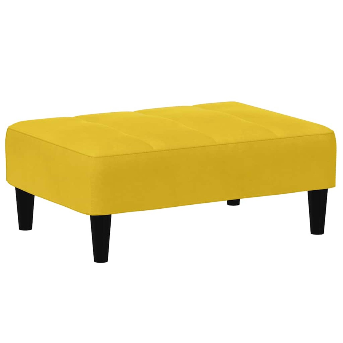 vidaXL Σκαμπό/Υποπόδιο Κίτρινο 77x55x31 εκ. Βελούδινο